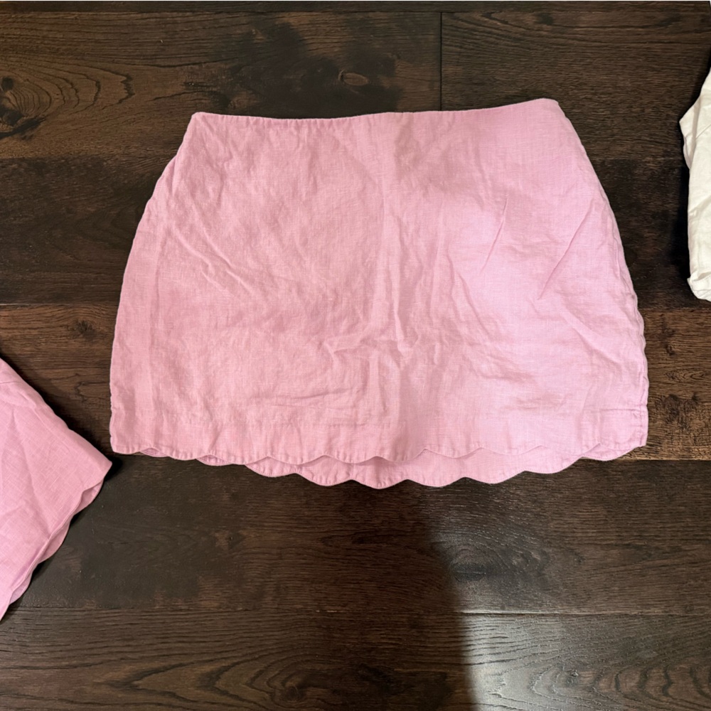 Abercrombie & Fitch Lavender Scalloped Hem Skort